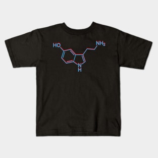 Serotonin Structure 3d Kids T-Shirt